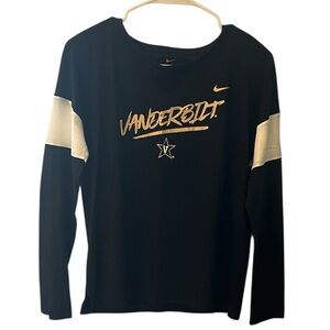 New with tags! Nike Black and White Vanderbilt Long Sleeve Shirt